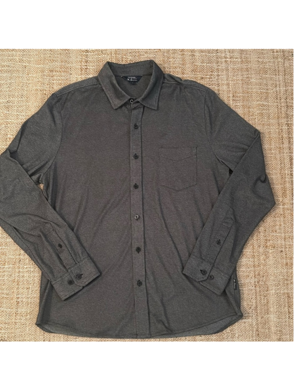 Ben Sherman Dress Shirt Button Down Charcoal Gray Large